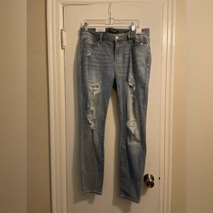 Judy Blue NWT Distressed Skinny Fit Jean Light Blue Size 32
